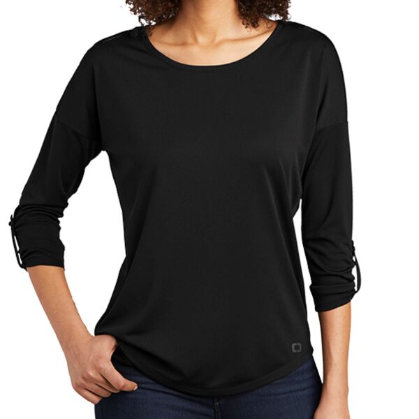 Questec Ladies Gravitate Scoop 3/4 Sleeve Thumbnail