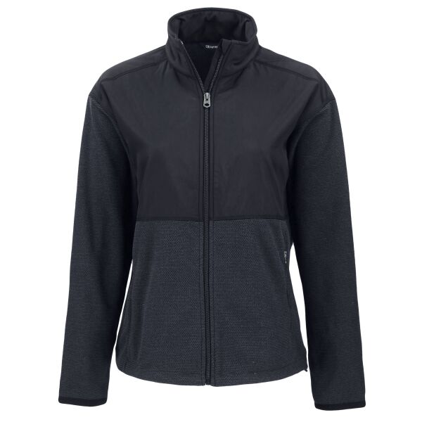 Cutter & Buck Hunts Point Recycled Fleece Womens Hybrid Full Zip Jacket Thumbnail