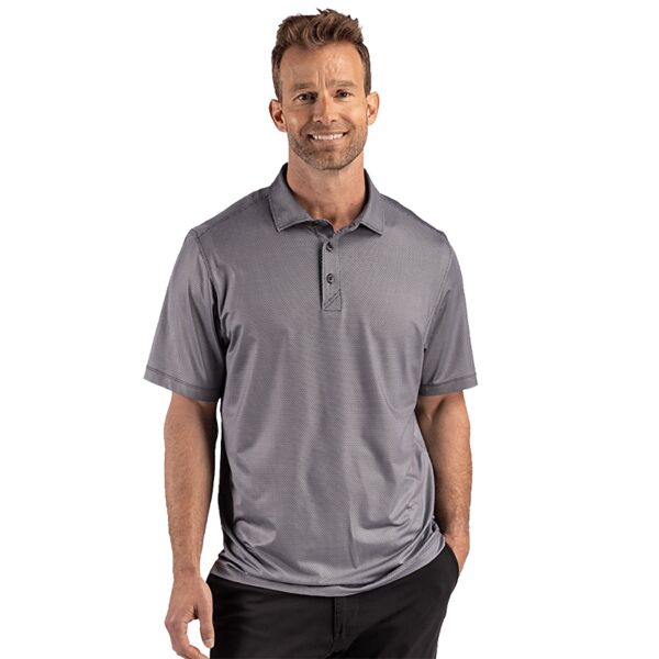 Cutter & Buck Pike Recycled Lattice Print Mens Big & Tall Polo Thumbnail