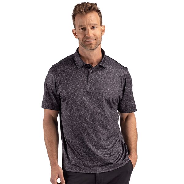 Cutter & Buck Pike Recycled Fern Print Mens Big & Tall Polo Thumbnail
