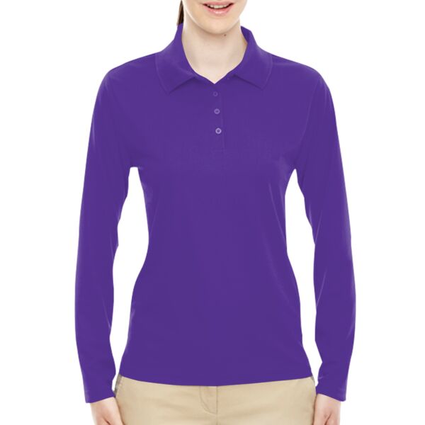 Ladies' Pinnacle Performance Long-Sleeve Piqué Polo Thumbnail