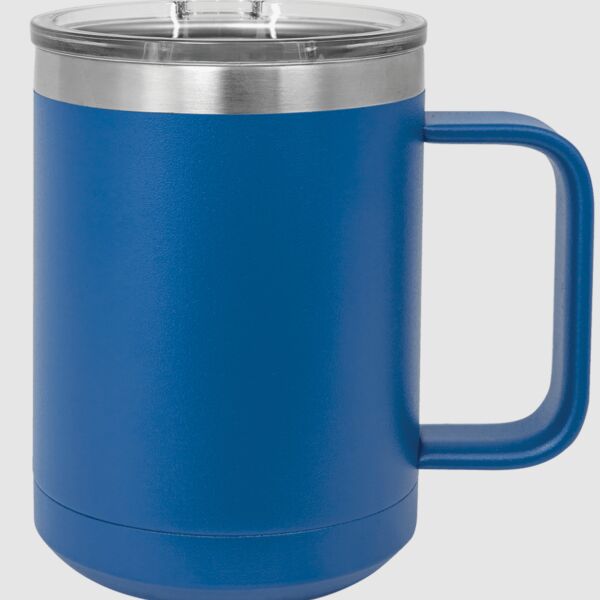 Polar Camel 15 oz. Royal Blue Vacuum Insulated Mug with Slider Lid Thumbnail