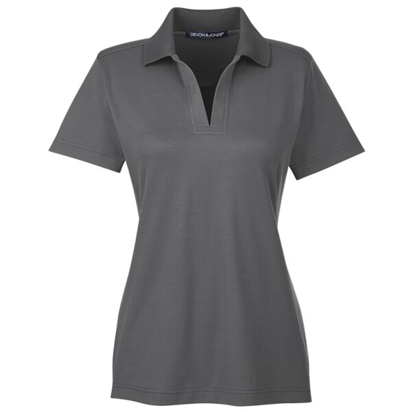 KOMU  - CrownLux Performance™ Ladies' Plaited Polo Thumbnail