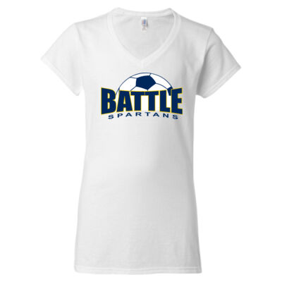 #12142 Soft Style Ladies V-Neck T-Shirt Thumbnail