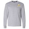 Ultra Cotton Long Sleeve T-Shirt with a Pocket Thumbnail