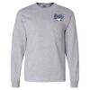 Ultra Cotton Long Sleeve T-Shirt with a Pocket Thumbnail