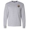 Ultra Cotton Long Sleeve T-Shirt with a Pocket Thumbnail