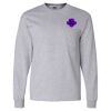 Ultra Cotton Long Sleeve T-Shirt with a Pocket Thumbnail