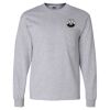 Ultra Cotton Long Sleeve T-Shirt with a Pocket Thumbnail