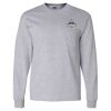 Ultra Cotton Long Sleeve T-Shirt with a Pocket Thumbnail