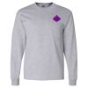 Ultra Cotton Long Sleeve T-Shirt with a Pocket Thumbnail