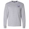 Ultra Cotton Long Sleeve T-Shirt with a Pocket Thumbnail
