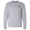 Ultra Cotton Long Sleeve T-Shirt with a Pocket Thumbnail