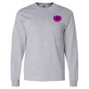 Ultra Cotton Long Sleeve T-Shirt with a Pocket Thumbnail