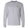 Ultra Cotton Long Sleeve T-Shirt with a Pocket Thumbnail