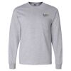 Ultra Cotton Long Sleeve T-Shirt with a Pocket Thumbnail