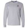 Ultra Cotton Long Sleeve T-Shirt with a Pocket Thumbnail