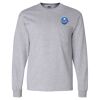 Ultra Cotton Long Sleeve T-Shirt with a Pocket Thumbnail