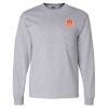 Ultra Cotton Long Sleeve T-Shirt with a Pocket Thumbnail