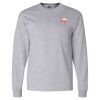 Ultra Cotton Long Sleeve T-Shirt with a Pocket Thumbnail