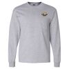 Ultra Cotton Long Sleeve T-Shirt with a Pocket Thumbnail