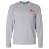 Ultra Cotton Long Sleeve T-Shirt with a Pocket Thumbnail