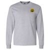 Ultra Cotton Long Sleeve T-Shirt with a Pocket Thumbnail