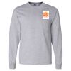 Ultra Cotton Long Sleeve T-Shirt with a Pocket Thumbnail