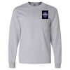 Ultra Cotton Long Sleeve T-Shirt with a Pocket Thumbnail
