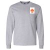 Ultra Cotton Long Sleeve T-Shirt with a Pocket Thumbnail