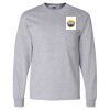 Ultra Cotton Long Sleeve T-Shirt with a Pocket Thumbnail