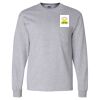 Ultra Cotton Long Sleeve T-Shirt with a Pocket Thumbnail