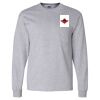 Ultra Cotton Long Sleeve T-Shirt with a Pocket Thumbnail