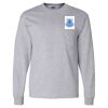 Ultra Cotton Long Sleeve T-Shirt with a Pocket Thumbnail