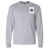 Ultra Cotton Long Sleeve T-Shirt with a Pocket Thumbnail