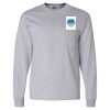 Ultra Cotton Long Sleeve T-Shirt with a Pocket Thumbnail