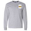Ultra Cotton Long Sleeve T-Shirt with a Pocket Thumbnail