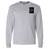 Ultra Cotton Long Sleeve T-Shirt with a Pocket Thumbnail