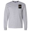 Ultra Cotton Long Sleeve T-Shirt with a Pocket Thumbnail