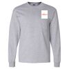 Ultra Cotton Long Sleeve T-Shirt with a Pocket Thumbnail