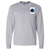 Ultra Cotton Long Sleeve T-Shirt with a Pocket Thumbnail