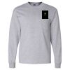 Ultra Cotton Long Sleeve T-Shirt with a Pocket Thumbnail