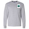 Ultra Cotton Long Sleeve T-Shirt with a Pocket Thumbnail
