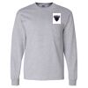 Ultra Cotton Long Sleeve T-Shirt with a Pocket Thumbnail