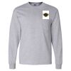 Ultra Cotton Long Sleeve T-Shirt with a Pocket Thumbnail