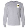 Ultra Cotton Long Sleeve T-Shirt with a Pocket Thumbnail