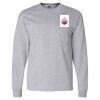 Ultra Cotton Long Sleeve T-Shirt with a Pocket Thumbnail