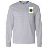 Ultra Cotton Long Sleeve T-Shirt with a Pocket Thumbnail