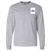 Ultra Cotton Long Sleeve T-Shirt with a Pocket Thumbnail