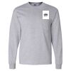 Ultra Cotton Long Sleeve T-Shirt with a Pocket Thumbnail